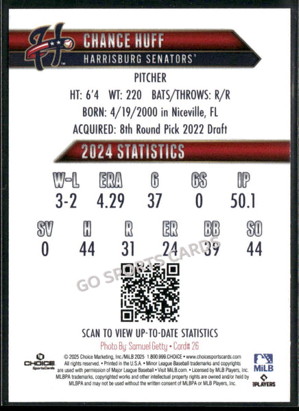 2025 Harrisburg Senators Chance Huff