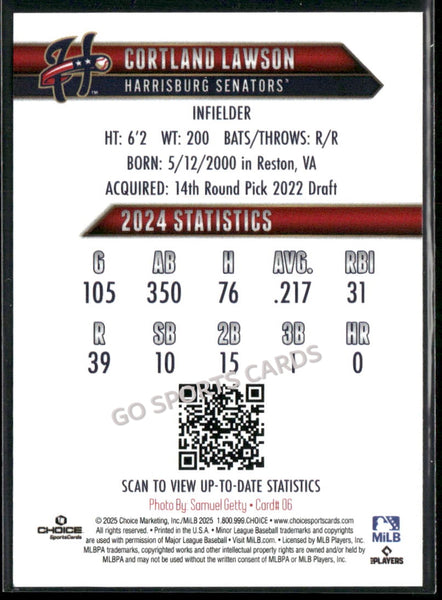 2025 Harrisburg Senators Cortland Lawson