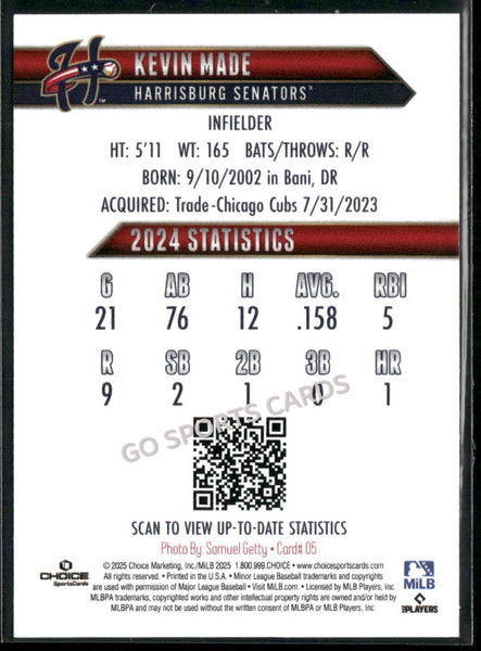 2025 Harrisburg Senators Kevin Made