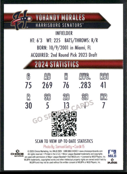 2025 Harrisburg Senators Yohandy Morales