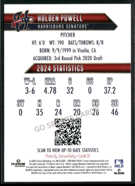 2025 Harrisburg Senators Holden Powell