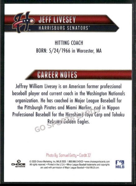 2025 Harrisburg Senators Jeff Livesey