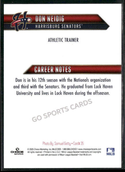 2025 Harrisburg Senators Don Neidig