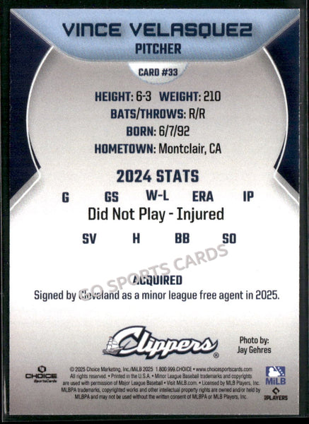 2025 Columbus Clippers Vince Velasquez