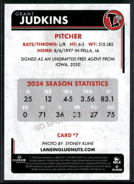 2025 Lansing Lugnuts Grant Judkins