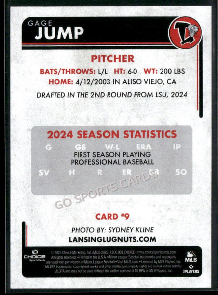 2025 Lansing Lugnuts Gage Jump