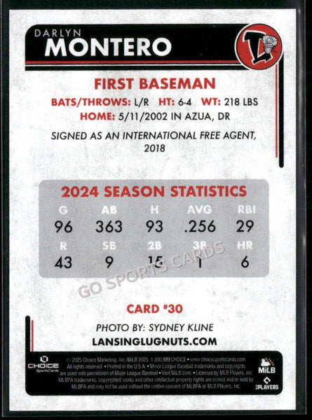 2025 Lansing Lugnuts Darlyn Montero