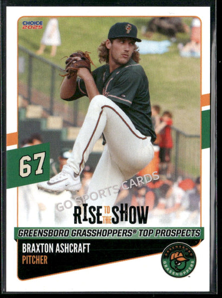 2025 Greensboro Grasshoppers Rise to the Show Braxton Ashcraft