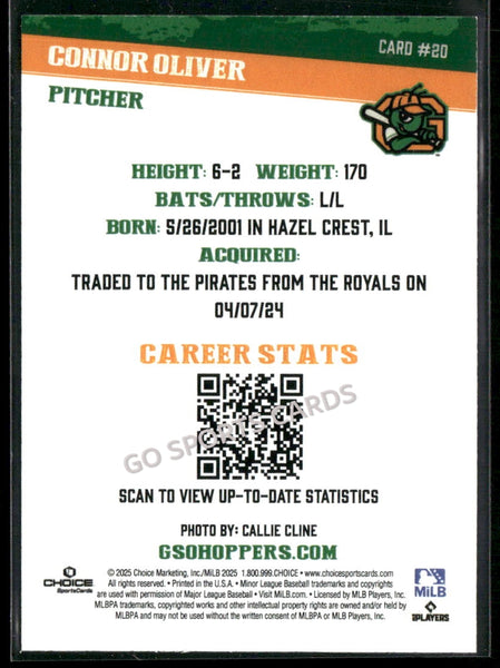 2025 Greensboro Grasshoppers Connor Oliver