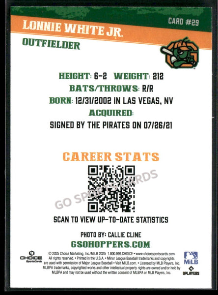 2025 Greensboro Grasshoppers Lonnie White Jr