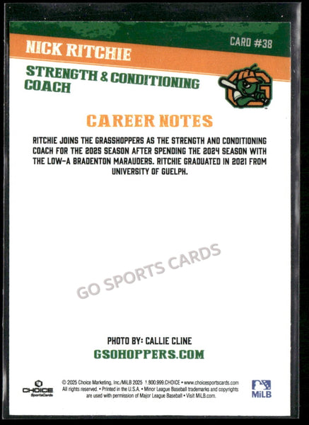 2025 Greensboro Grasshoppers Nick Ritchie