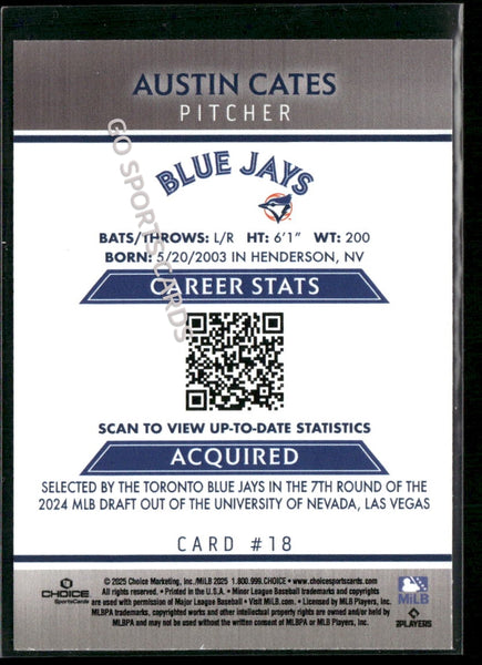 2025 Dunedin Blue Jays Austin Cates