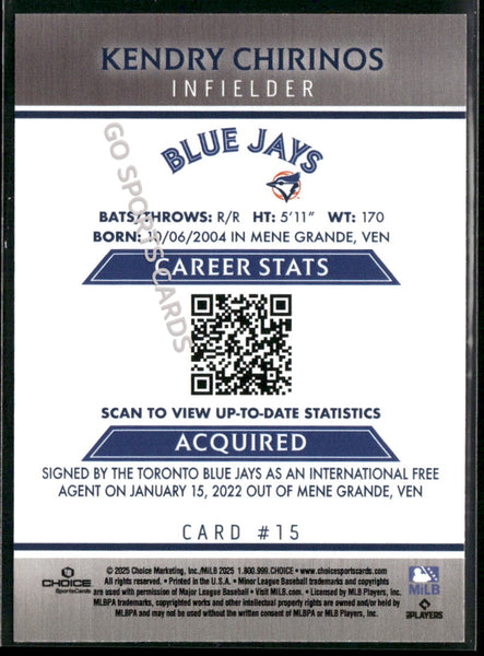 2025 Dunedin Blue Jays Kendry Chirinos