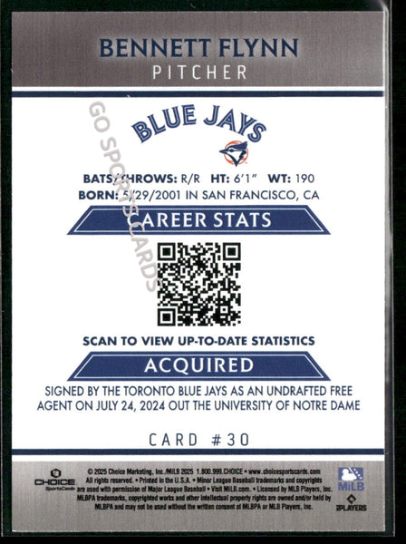 2025 Dunedin Blue Jays Bennett Flynn