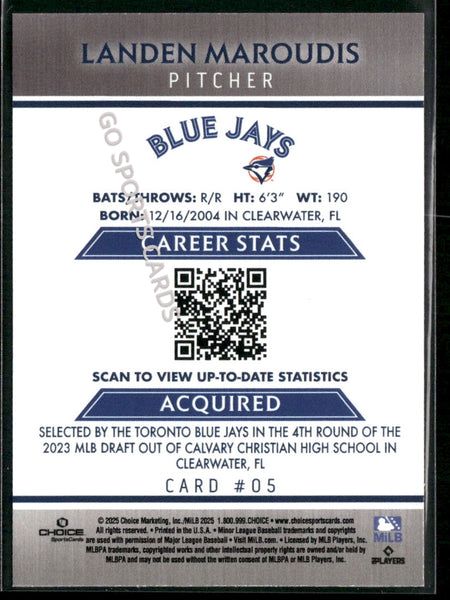 2025 Dunedin Blue Jays Landen Maroudis