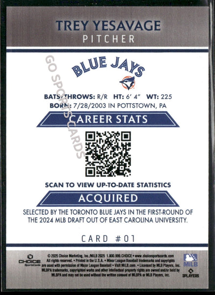 2025 Dunedin Blue Jays Trey Yesavage