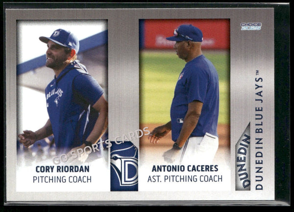 2025 Dunedin Blue Jays Cory Riordan Antonio Caceres