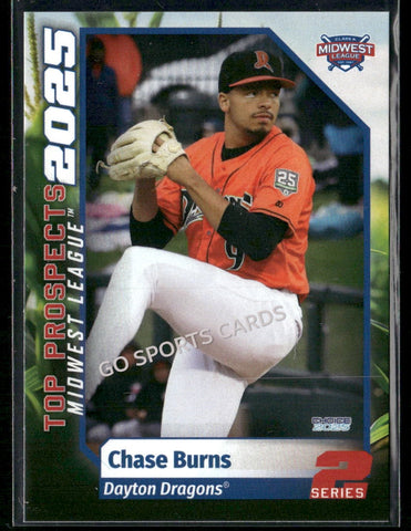 2025 Midwest League Top Prospects MWL 2nd Chase Burns