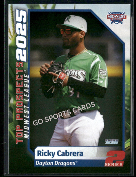 2025 Midwest League Top Prospects MWL 2nd Ricky Cabrera