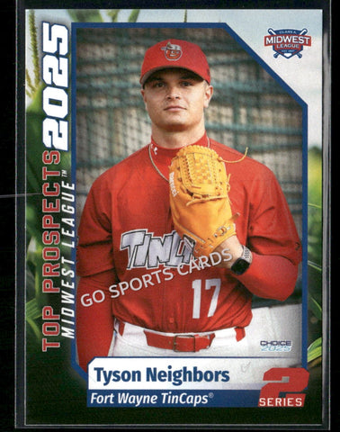 2025 Midwest League Top Prospects MWL 2nd Tyson Neighbors