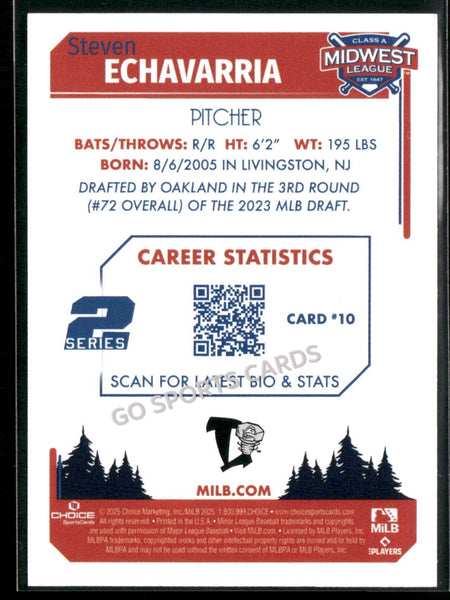 2025 Midwest League Top Prospects MWL 2nd Steven Echavarria