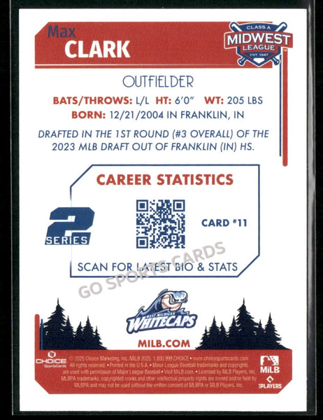 2025 Midwest League Top Prospects MWL 2nd Max Clark