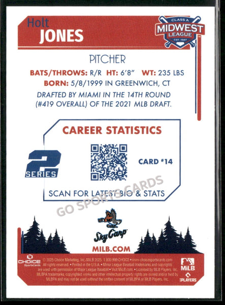 2025 Midwest League Top Prospects MWL 2nd Holt Jones