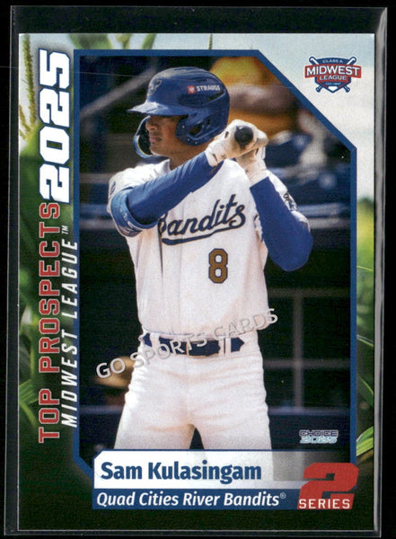 2025 Midwest League Top Prospects MWL 2nd Sam Kulasingam