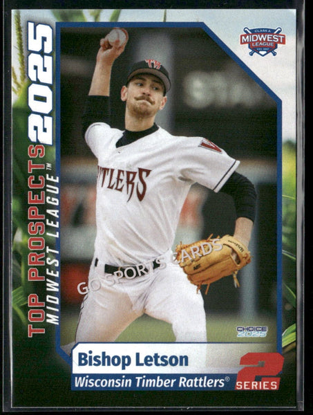 2025 Midwest League Top Prospects MWL 2nd Bishop Letson