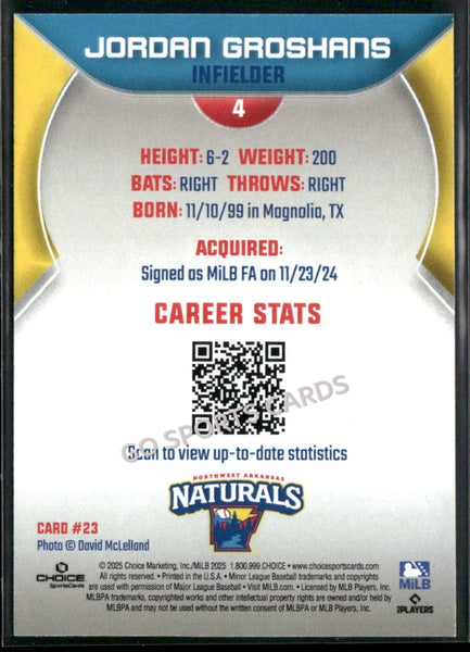 2025 Northwest Arkansas Naturals Jordan Groshans