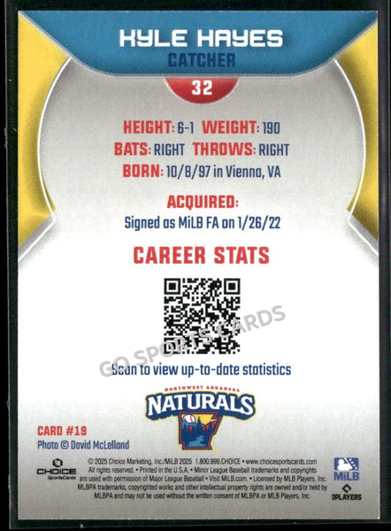 2025 Northwest Arkansas Naturals Kyle Hayes