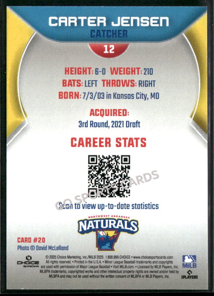 2025 Northwest Arkansas Naturals Carter Jensen