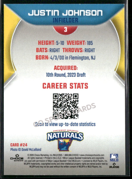 2025 Northwest Arkansas Naturals Justin Johnson