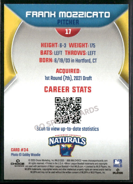 2025 Northwest Arkansas Naturals Frank Mozzicato