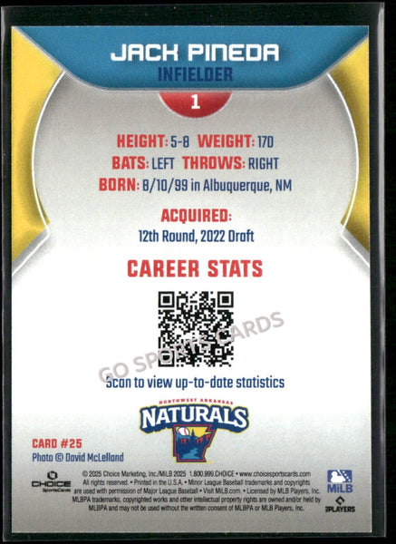 2025 Northwest Arkansas Naturals Jack Pineda