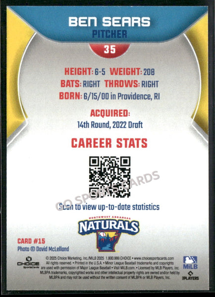 2025 Northwest Arkansas Naturals Ben Sears