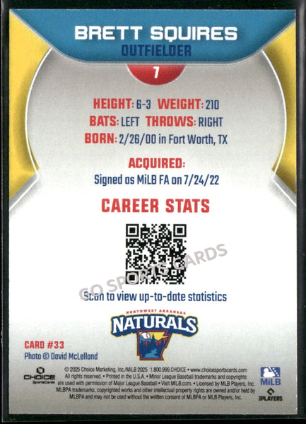 2025 Northwest Arkansas Naturals Brett Squires