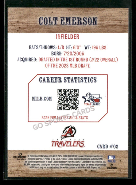 2025 Texas League Top Prospects Colt Emerson