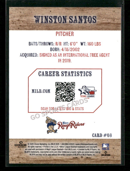 2025 Texas League Top Prospects Winston Santos
