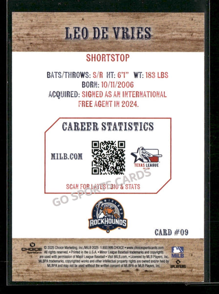 2025 Texas League Top Prospects Leo De Vries