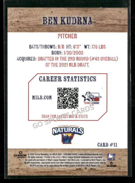 2025 Texas League Top Prospects Ben Kudrna