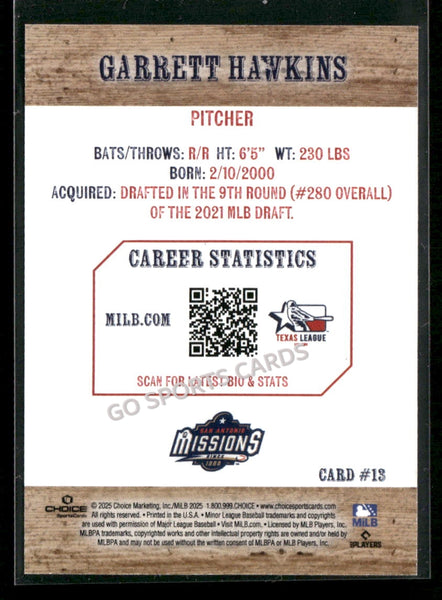 2025 Texas League Top Prospects Garrett Hawkins