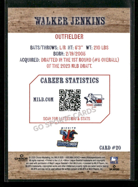 2025 Texas League Top Prospects Walker Jenkins