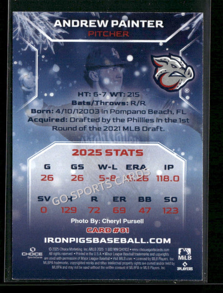 2025 Lehigh Valley IronPigs Holiday Andrew Painter