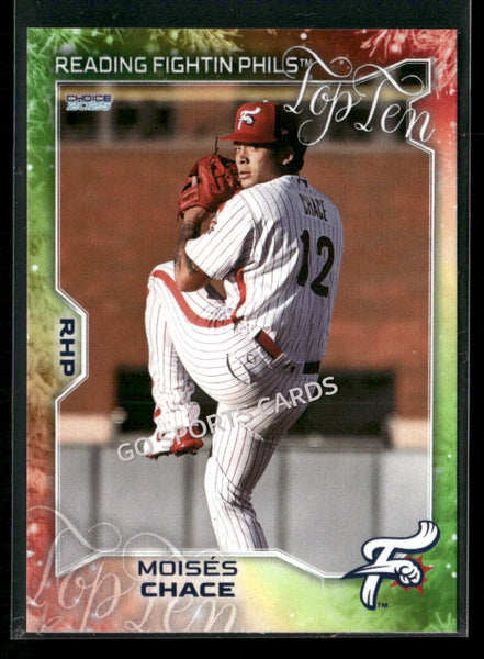 2025 Reading Fightin Phils Holiday Top 10 Moises Chace