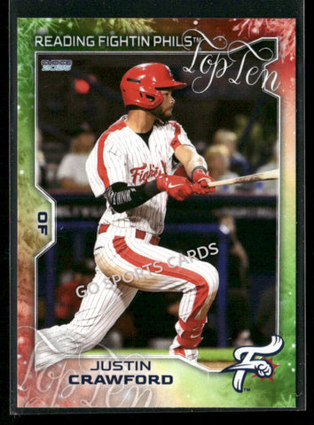 2025 Reading Fightin Phils Holiday Top 10 Justin Crawford