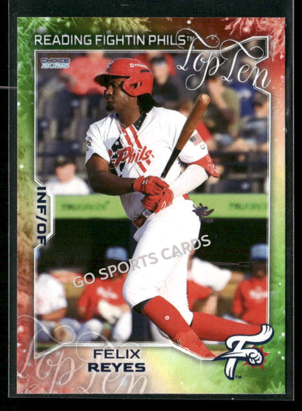 2025 Reading Fightin Phils Holiday Top 10 Felix Reyes