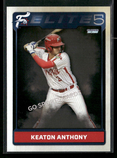 2025 Reading Fightin Phils Elite 5 Keaton Anthony