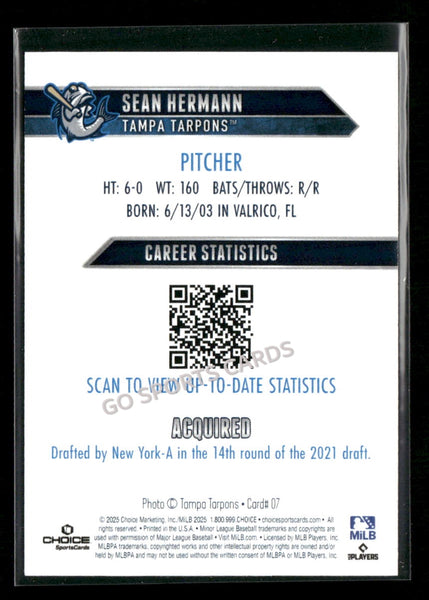 2025 Tampa Tarpons Sean Hermann
