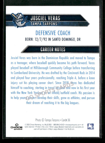 2025 Tampa Tarpons Josciel Veras